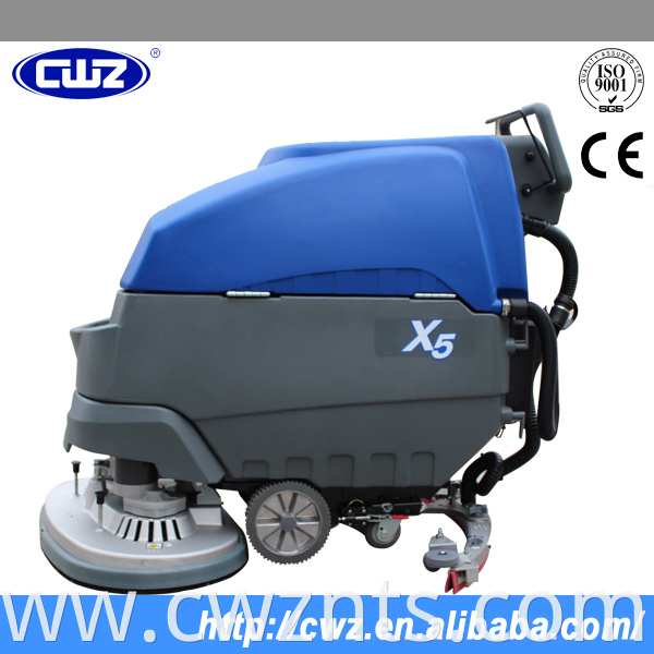 CWZ X5 auto floor scrubber with dual brush